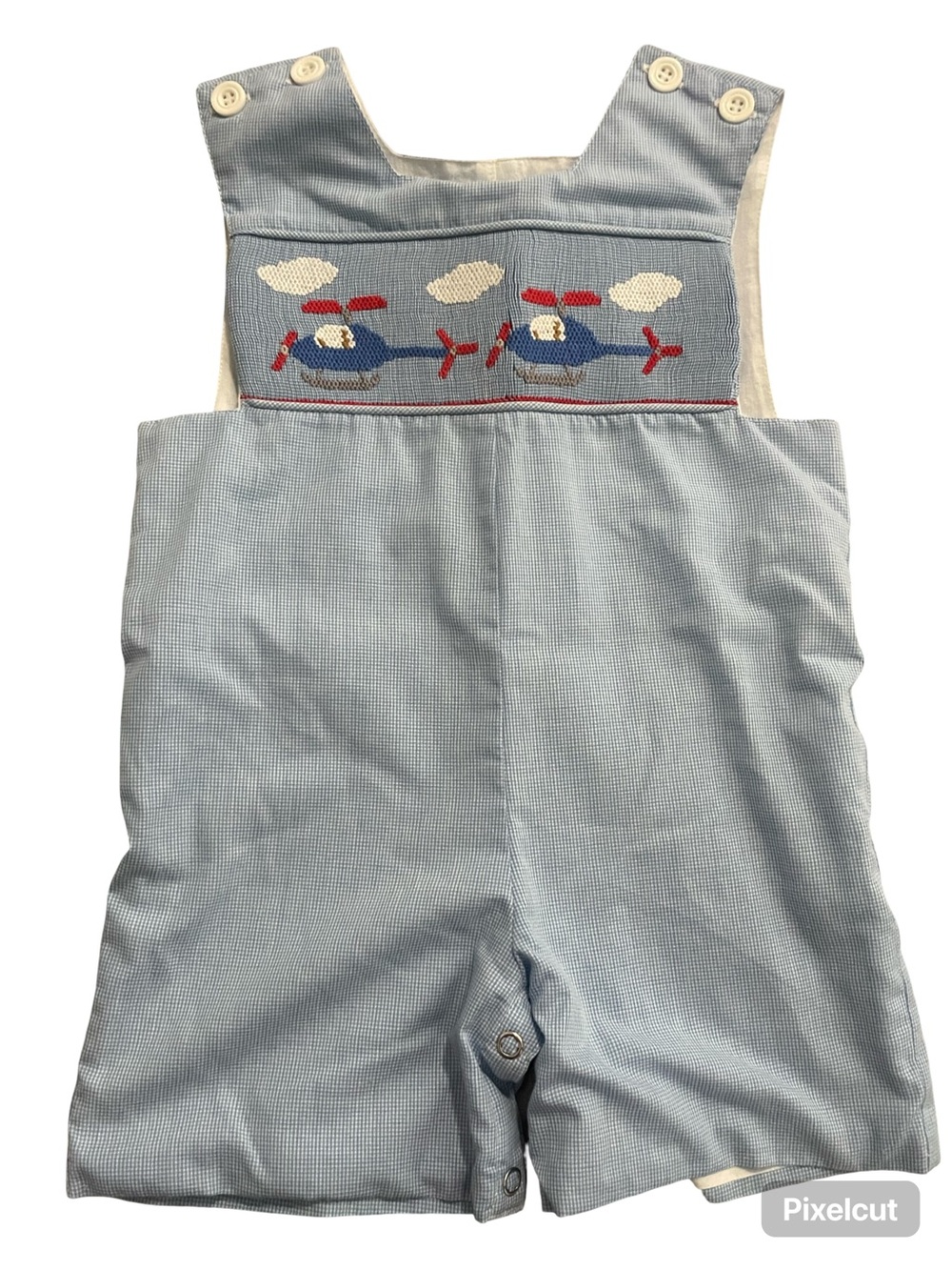 Remember Nguyen Light Blue Baby Shortall - 12M